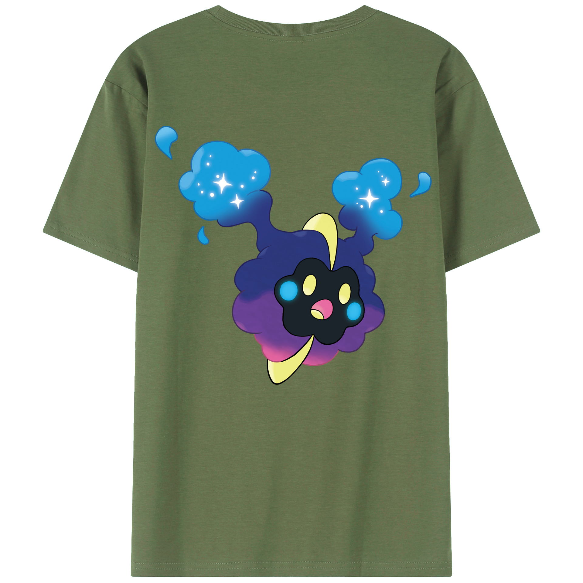 （画像用） ポケットモンスター Pokémon 綿100％ メンズ半袖Tシャツ（バックプリント） 通気性
